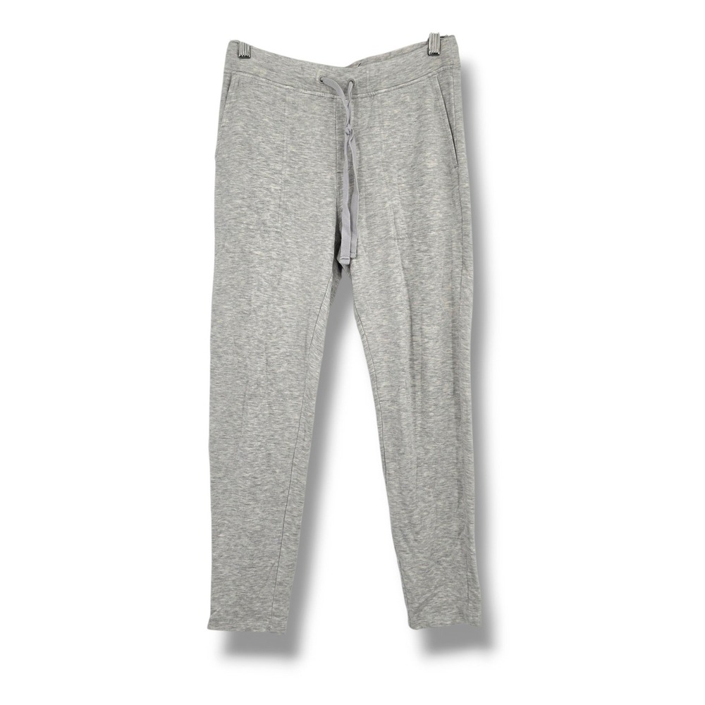 Lou & Grey Women Heather Grey Knit Drawstring Jogger Pants Lounge Size Small